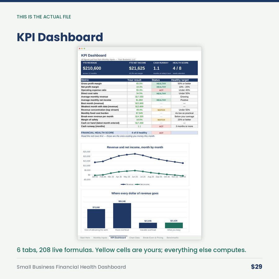 Small Business Financial Health Dashboard