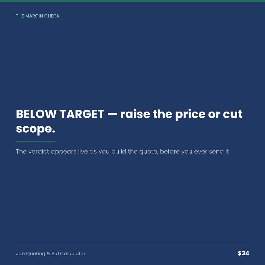 Job Quoting & Bid Calculator — quote