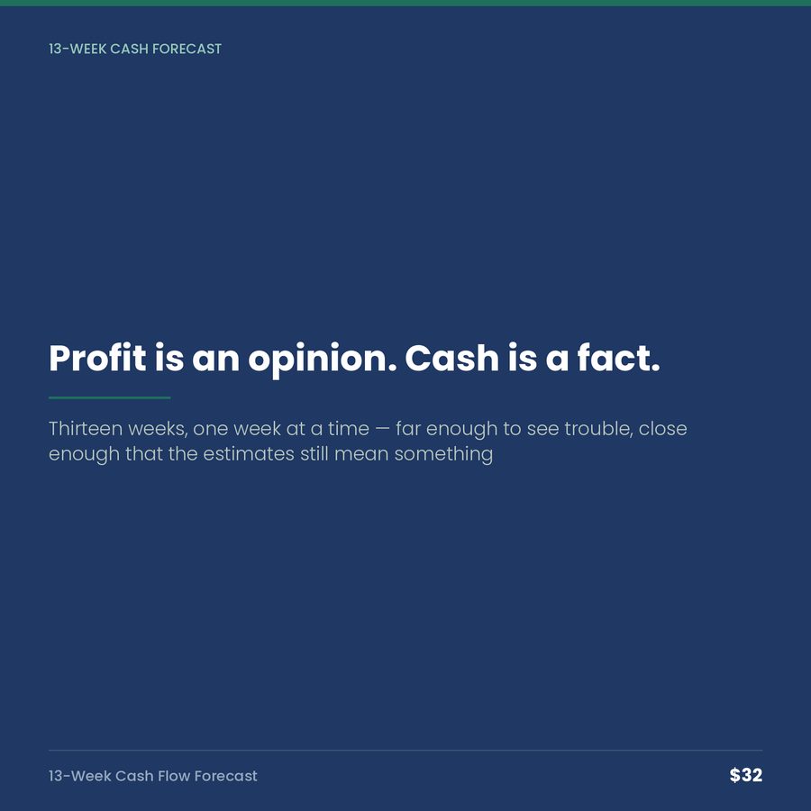 13-Week Cash Flow Forecast — quote