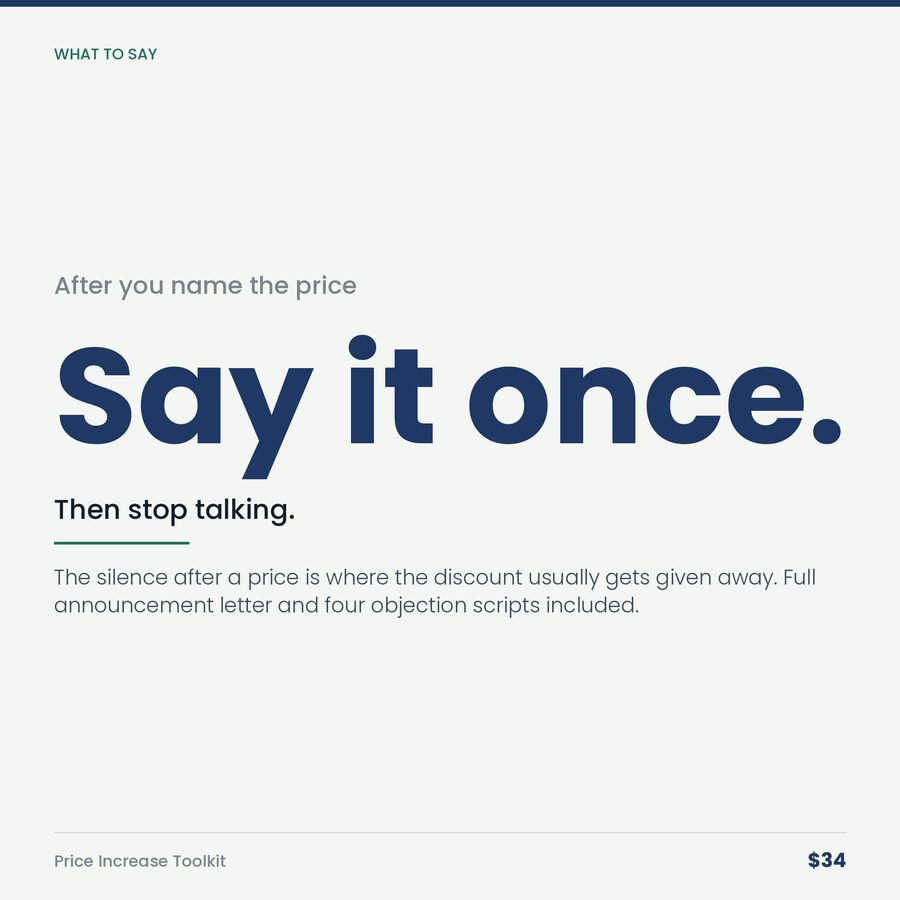 Price Increase Toolkit — stat