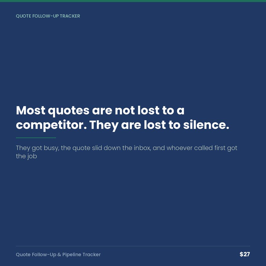 Quote Follow-Up & Pipeline Tracker — quote