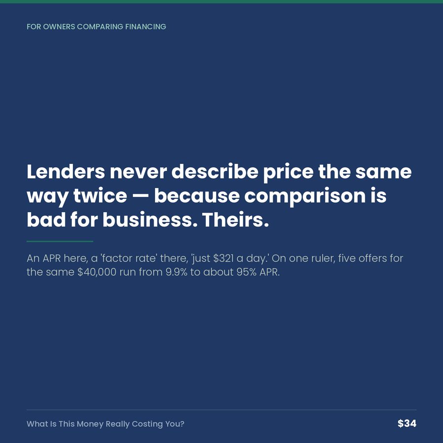 What Is This Money Really Costing You? (rebuilt Sept 8, 2026) — quote