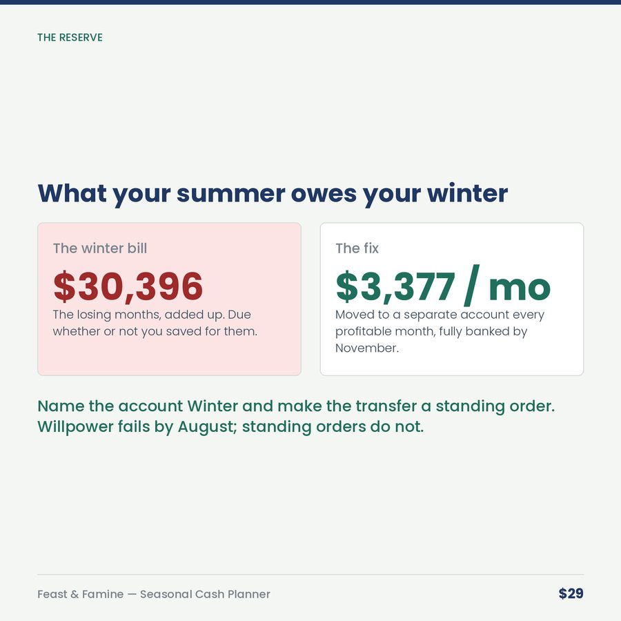 Feast & Famine: The Seasonal Cash Planner — compare