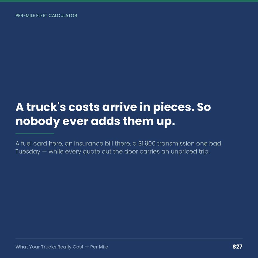 What Your Trucks Really Cost: Per-Mile Fleet Calculator — quote