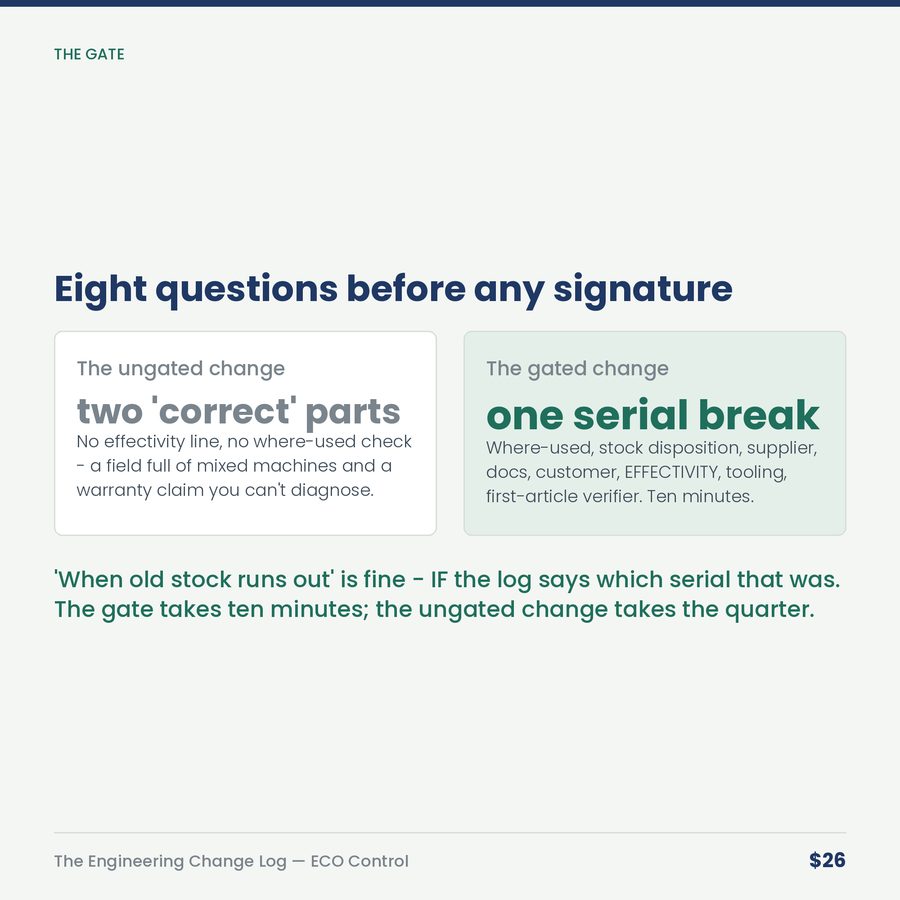 The Engineering Change Log: ECO Control for Small Shops — compare