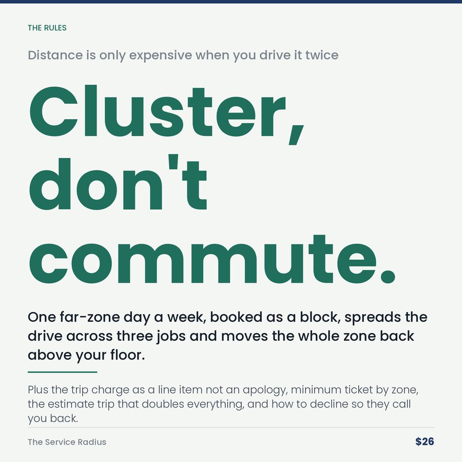 The Service Radius: The Job Two Towns Over Pays Less Than the One Down the Street. Much Less. — stat