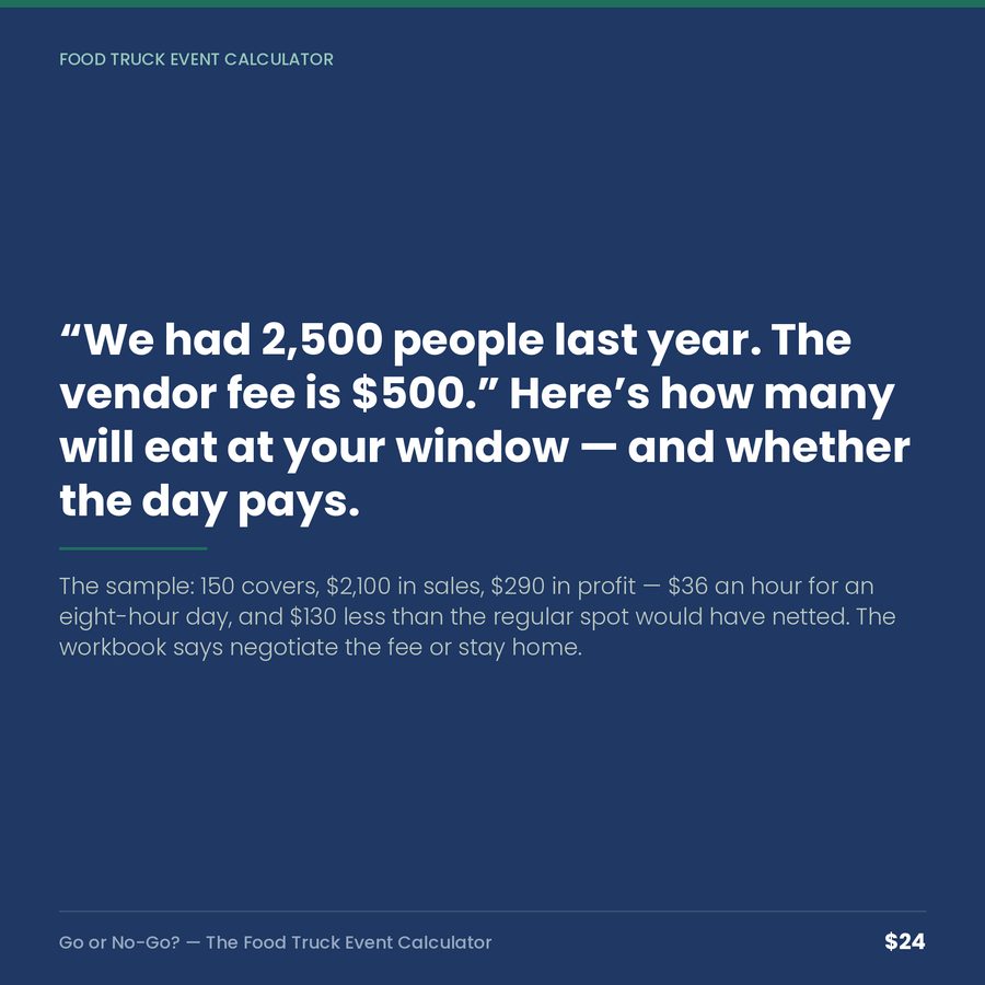 Go or No-Go? The Food Truck Event Calculator — quote